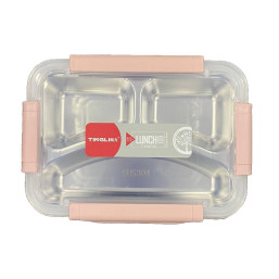 Lunch Box Acrylic/Stainless - Pink